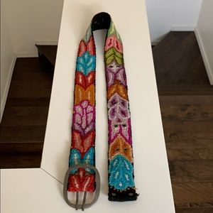 Jenny Krause - Floral Wool Belt - Medium